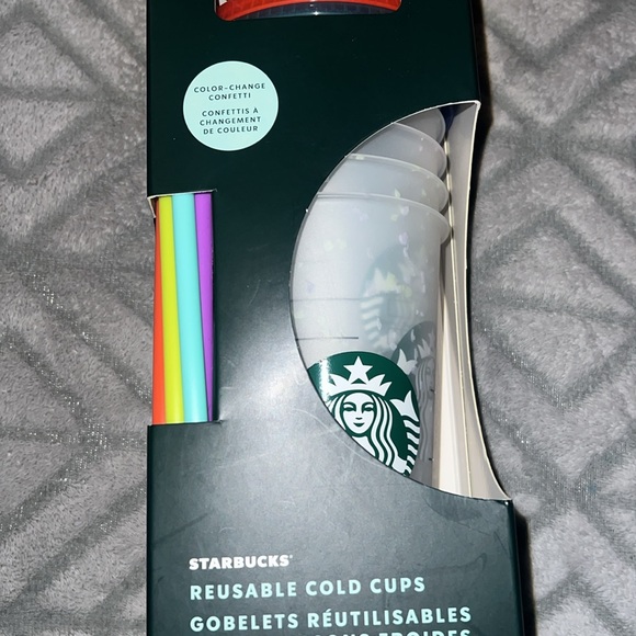 Starbucks Summer 2021 Color Changing Confetti Reusable Cold Cups Summer - Picture 4 of 6